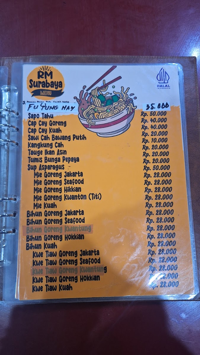 Rumah Makan Surabaya Menu - Image 2